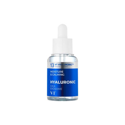VT H3 Hydro Ampoule 30ml in clear dropper bottle with blue label for deep hydration and soothing skin care benefits