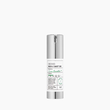 VT Reedle Shot 300 30ml in sleek silver bottle providing deep moisture for enhanced skin hydration and care