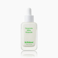 [By Wishtrend] Ceramide Milky Ampoule 30ml in clear bottle with white dropper featuring soothing formula for skin care use