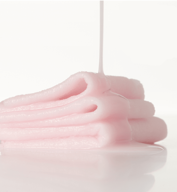 medicube PDRN PINK TENSION UP MASK SET 34g X 4ea soft pink masks stacked with serum dripping for instant lift effect