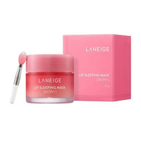 LANEIGE Lip Sleeping Mask Berry 20g in jar with pink packaging and small applicator for overnight lip care treatment