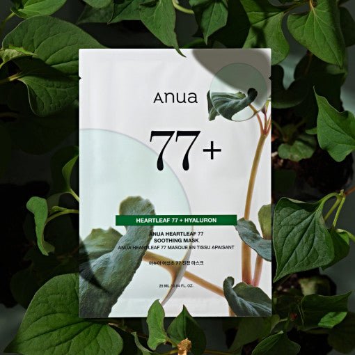 Anua HEARTLEAF 77% SOOTHING SHEET MASK 25ml X 10ea - Le Panda BEAUTÉ