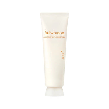 Sulwhasoo White Ginseng Radiance Refining Mask tube displayed upright against a white background